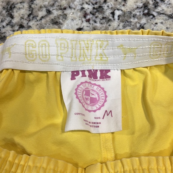 Victoria’s Secret Pink Twill Shorts Multiple Sizes Lemon - Picture 5 of 6
